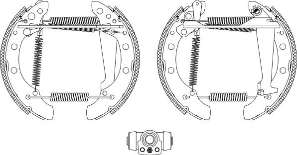 Pagid R0240 - Комплект гальм, барабанний механізм autozip.com.ua