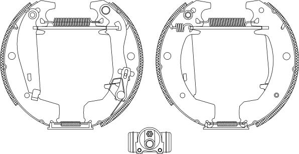 Pagid R1045 - Комплект гальм, барабанний механізм autozip.com.ua