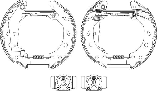 Pagid R1165 - Комплект гальм, барабанний механізм autozip.com.ua