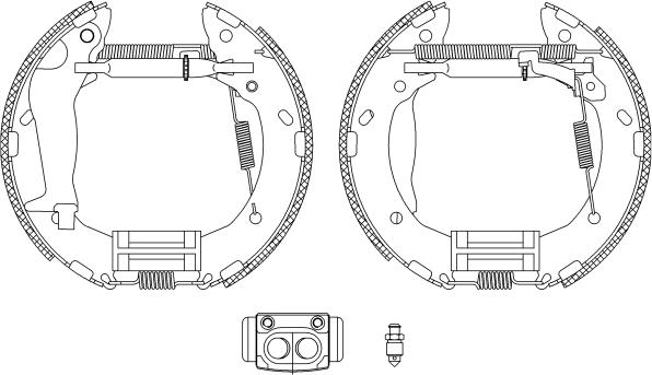 Pagid R1340 - Комплект гальм, барабанний механізм autozip.com.ua