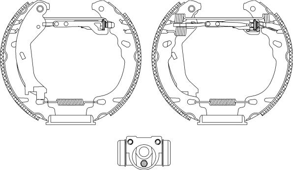 Pagid R1317 - Комплект гальм, барабанний механізм autozip.com.ua