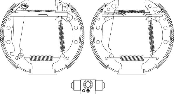 Pagid R1336 - Комплект гальм, барабанний механізм autozip.com.ua