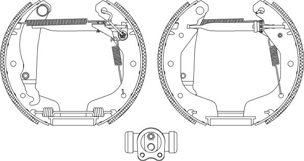 Pagid R1327 - Комплект гальм, барабанний механізм autozip.com.ua