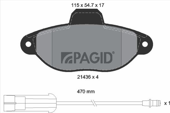 Pagid T9030N - Гальмівні колодки, дискові гальма autozip.com.ua