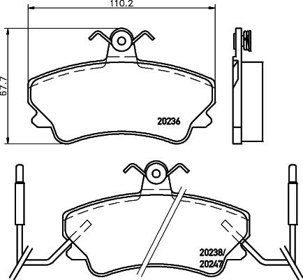 Pagid T9032 - Гальмівні колодки, дискові гальма autozip.com.ua