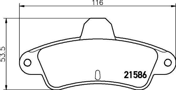 Pagid T9027 - Гальмівні колодки, дискові гальма autozip.com.ua