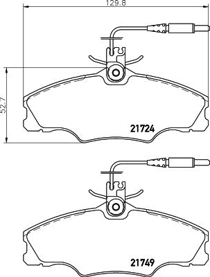 Pagid T5090 - Гальмівні колодки, дискові гальма autozip.com.ua