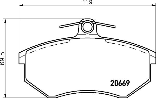 Pagid T5008 - Гальмівні колодки, дискові гальма autozip.com.ua