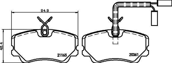 Pagid T5033 - Гальмівні колодки, дискові гальма autozip.com.ua