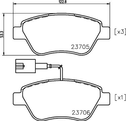 Pagid T5162 - Гальмівні колодки, дискові гальма autozip.com.ua