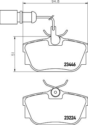 Pagid T5135 - Гальмівні колодки, дискові гальма autozip.com.ua