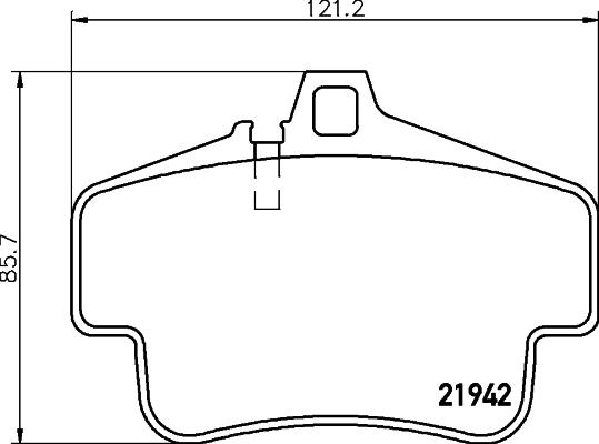 Pagid T5123 - Гальмівні колодки, дискові гальма autozip.com.ua