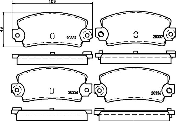 Pagid T0628 - Гальмівні колодки, дискові гальма autozip.com.ua