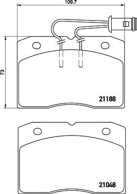 Pagid T0040 - Гальмівні колодки, дискові гальма autozip.com.ua