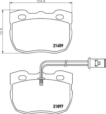 Pagid T0063 - Гальмівні колодки, дискові гальма autozip.com.ua