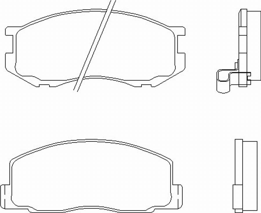 Pagid T0007 - Гальмівні колодки, дискові гальма autozip.com.ua