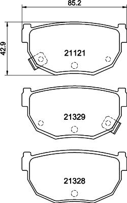 Pagid T0028 - Гальмівні колодки, дискові гальма autozip.com.ua