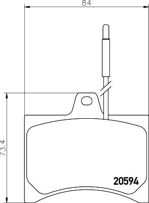 Pagid T0135 - Гальмівні колодки, дискові гальма autozip.com.ua