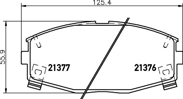 Pagid T0361 - Гальмівні колодки, дискові гальма autozip.com.ua