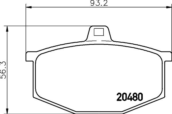 Pagid T0296 - Гальмівні колодки, дискові гальма autozip.com.ua