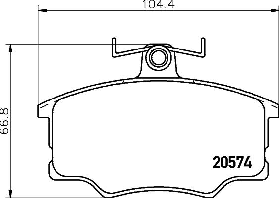 Pagid T0291 - Гальмівні колодки, дискові гальма autozip.com.ua