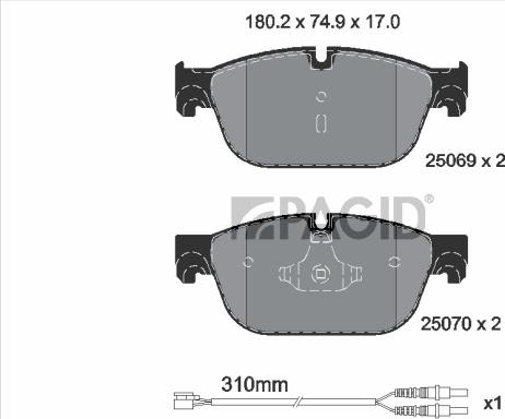 Pagid T1932N - Гальмівні колодки, дискові гальма autozip.com.ua