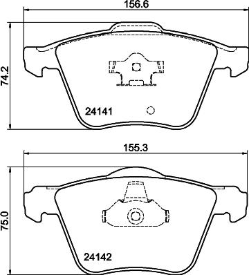 Pagid T1488 - Гальмівні колодки, дискові гальма autozip.com.ua