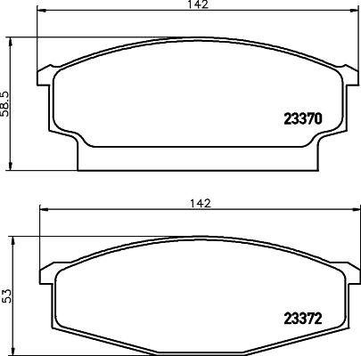 Pagid T1427 - Гальмівні колодки, дискові гальма autozip.com.ua