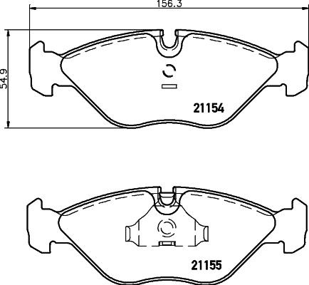 Pagid T1052 - Гальмівні колодки, дискові гальма autozip.com.ua