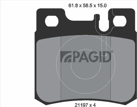 Pagid T1014N - Гальмівні колодки, дискові гальма autozip.com.ua