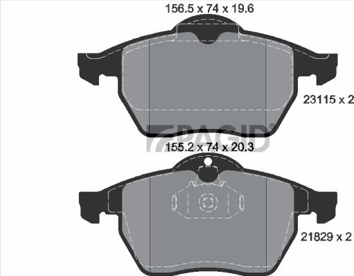 Pagid T1085N - Гальмівні колодки, дискові гальма autozip.com.ua