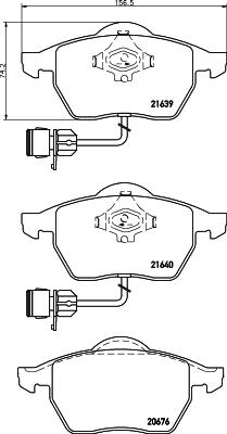 Pagid T1162 - Гальмівні колодки, дискові гальма autozip.com.ua