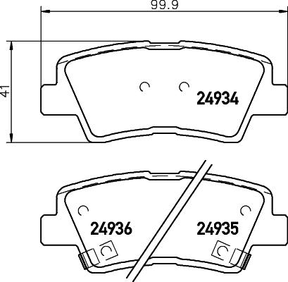 Magneti Marelli J3610522 - Гальмівні колодки, дискові гальма autozip.com.ua