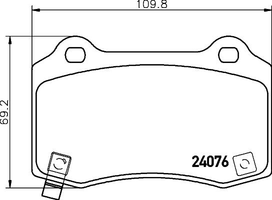 Pagid T1804 - Гальмівні колодки, дискові гальма autozip.com.ua