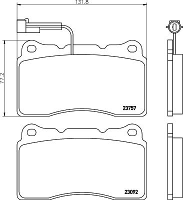 Pagid T1883 - Гальмівні колодки, дискові гальма autozip.com.ua