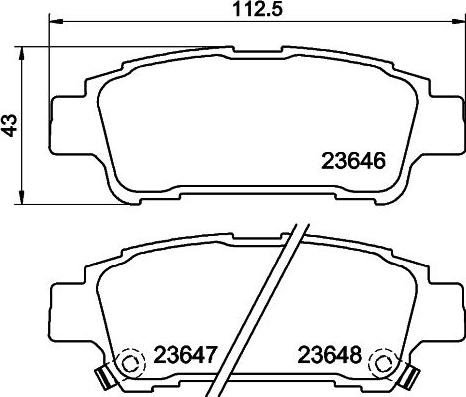 Pagid T1343 - Гальмівні колодки, дискові гальма autozip.com.ua