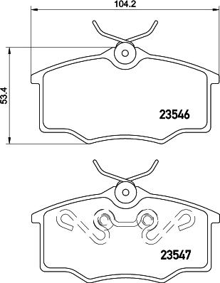 Pagid T1352 - Гальмівні колодки, дискові гальма autozip.com.ua