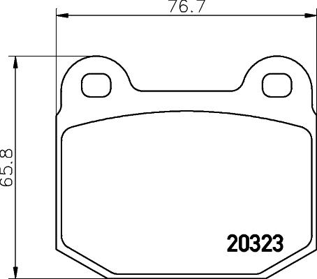 Pagid T1209 - Гальмівні колодки, дискові гальма autozip.com.ua