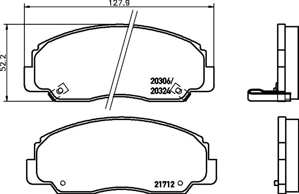 Pagid T1286 - Гальмівні колодки, дискові гальма autozip.com.ua