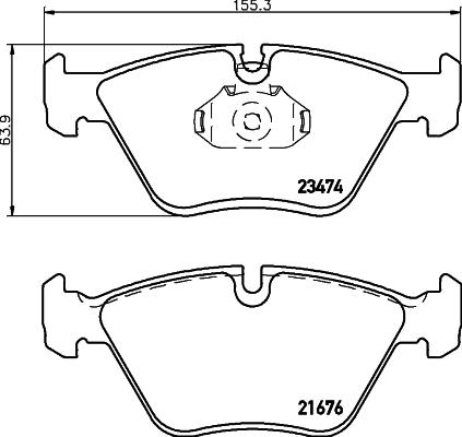 JP Group 8834116761243 - Гальмівні колодки, дискові гальма autozip.com.ua