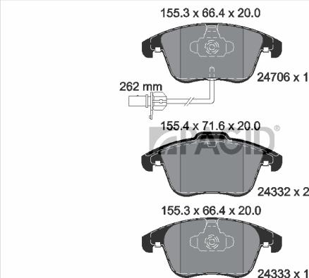 Pagid T1760N - Гальмівні колодки, дискові гальма autozip.com.ua
