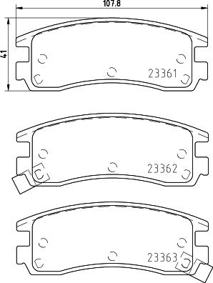 Pagid T3087 - Гальмівні колодки, дискові гальма autozip.com.ua
