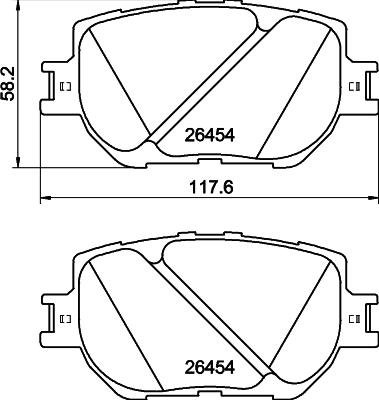 Pagid T2935 - Гальмівні колодки, дискові гальма autozip.com.ua