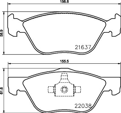 Pagid T2474 - Гальмівні колодки, дискові гальма autozip.com.ua