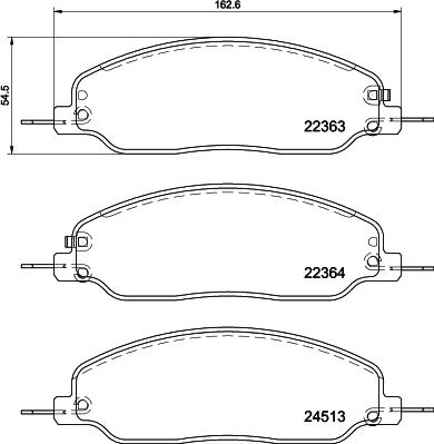 Pagid T2525 - Гальмівні колодки, дискові гальма autozip.com.ua