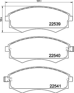 Pagid T2628 - Гальмівні колодки, дискові гальма autozip.com.ua