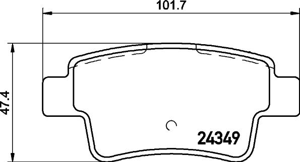 Pagid T2066 - Гальмівні колодки, дискові гальма autozip.com.ua