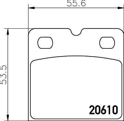 Pagid T2028 - Гальмівні колодки, стояночні дискові гальма autozip.com.ua