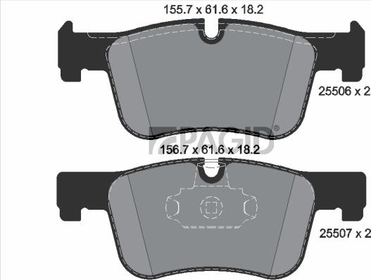 Pagid T2164N - Гальмівні колодки, дискові гальма autozip.com.ua