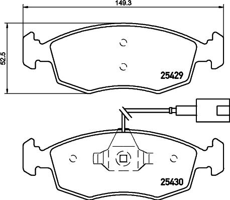 Pagid T2112 - Гальмівні колодки, дискові гальма autozip.com.ua